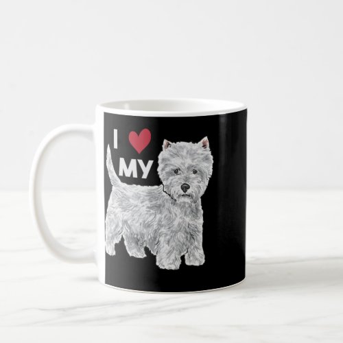 I Love My Westie West Highland White Terrier  Coffee Mug