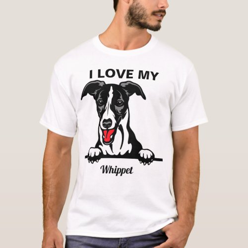I Love My Whippet T_Shirt
