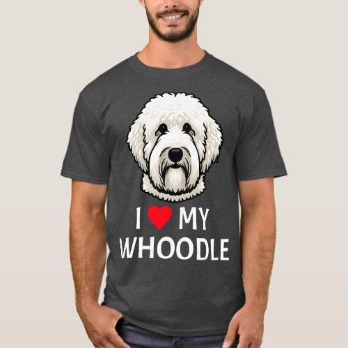 I love my Whoodle Love dog statement T_Shirt