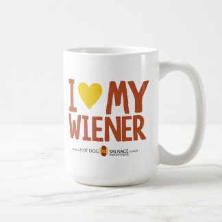 I Love My Wiener Coffee Mug