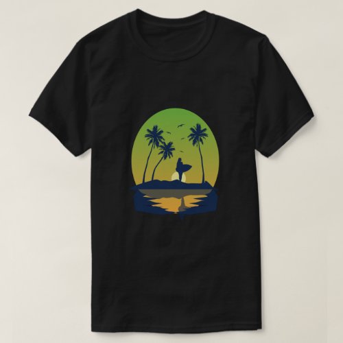 I Love My Wife And Surfing _ Summer Vibes T_Shirt