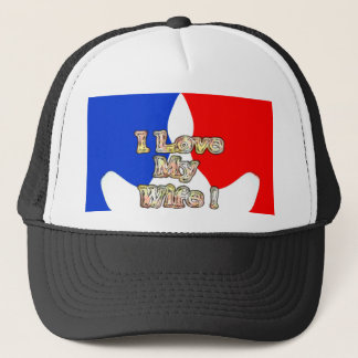 "I Love My Wife" Art Print Trucker Hat