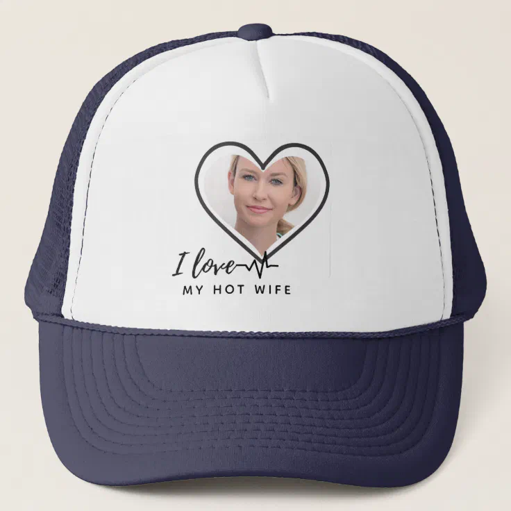 embroidered I love my wife hat 