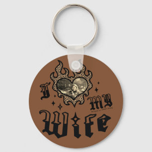 I Love My Wife - Cheetah - DingusDesign Keychain