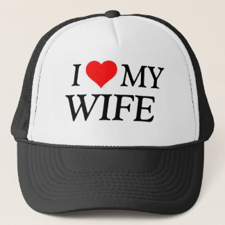 I Love my wife hat