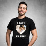 I Love My Wife Heart Custom Personalized Photo T-Shirt
