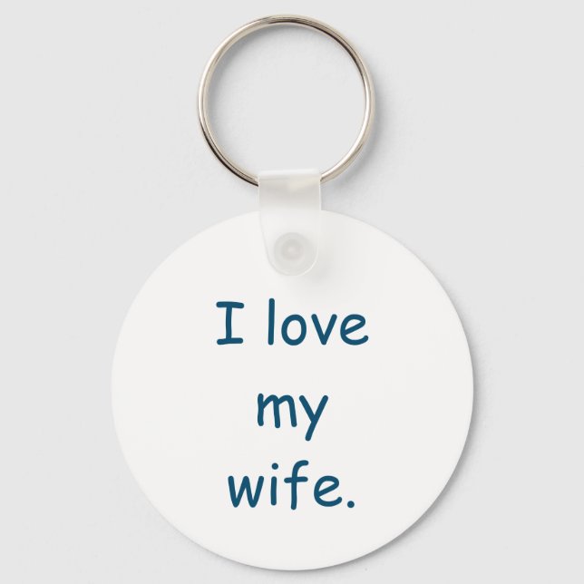 I Love My Wife Keychain (Front)