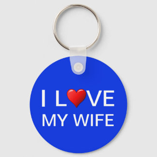 I LOVE MY WIFE KEYCHAIN