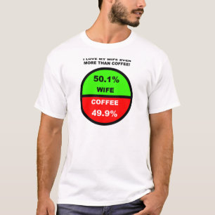 I Love My Wife More Than Coffee Funny T-Shirt