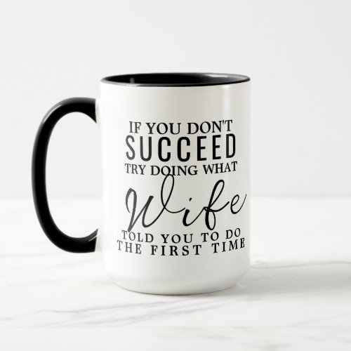I love my wife mug