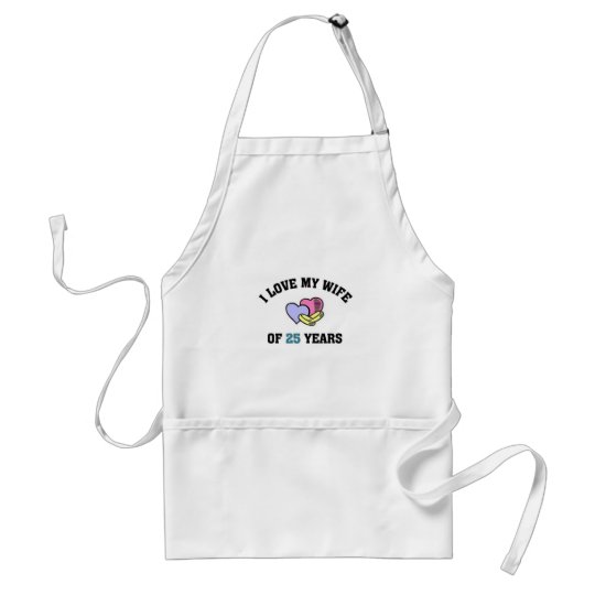 I love my wife of 25 years adult apron