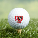 I Love My Wife Personalized Golf Balls<br><div class="desc">I Love My Wife Personalized Photo and Text</div>