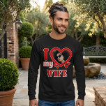 I Love My Wife Personalized T-Shirt<br><div class="desc">I Love My Wife Personalized Photo and Text</div>