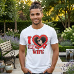 I Love My Wife Personalized Tri-Blend Shirt<br><div class="desc">I Love My Wife Personalized Photo and Text</div>