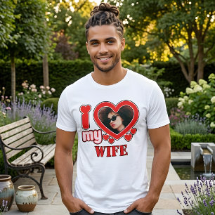 I Love My Wife Personalized Tri-Blend Shirt
