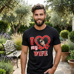 I Love My Wife Personalized Tri-Blend Shirt<br><div class="desc">I Love My Wife Personalized Photo and Text</div>