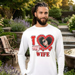 I Love My Wife Personalized Tri-Blend Shirt<br><div class="desc">I Love My Wife Personalized Photo and Text</div>