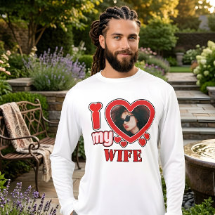 I Love My Wife Personalized Tri-Blend Shirt