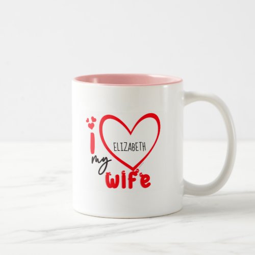 I Love My Wife Photo Gift Classic Mug 11 oz Coffe Two_Tone Coffee Mug