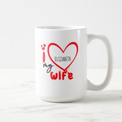 I Love My Wife Photo Gift Coffee Mug