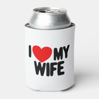 I Love My Wife Red Heart Husband I Love My Wife Can Cooler
