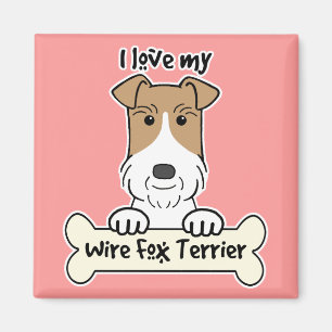 I Love My Wire Fox Terrier Magnet