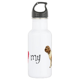I Love my Wirehaired Pointing Griffon Stainless Steel Water Bottle