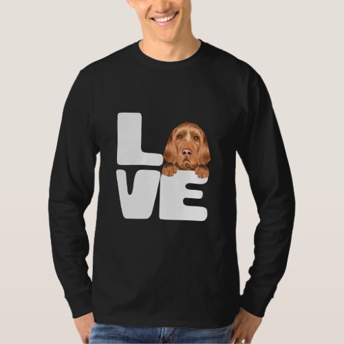 I Love My Wirehaired Vizsla Dog  T_Shirt