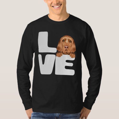 I Love My Wirehaired Vizsla Dog T_Shirt