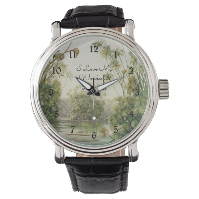 I Love My Wonderful Daughter Watch (Front)