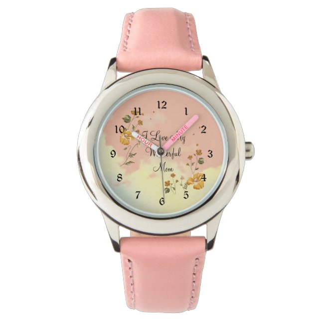 I Love My Wonderful Mom Watch (Front)
