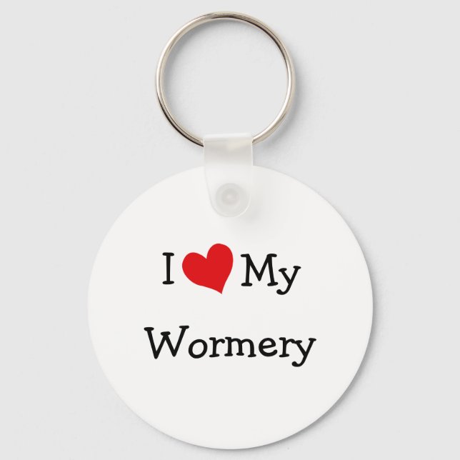 I Love My Wormery Keychain (Front)