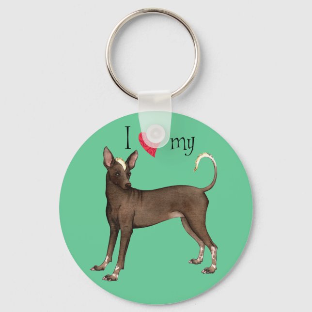 I Love my Xolo Keychain (Front)