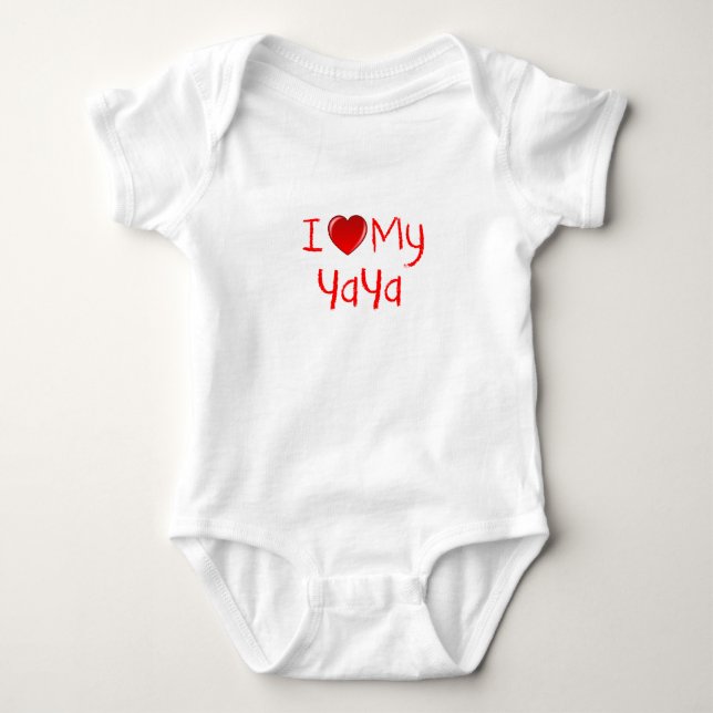 I Love My YaYa Infant & Toddler T-Shirt Baby Bodysuit (Front)