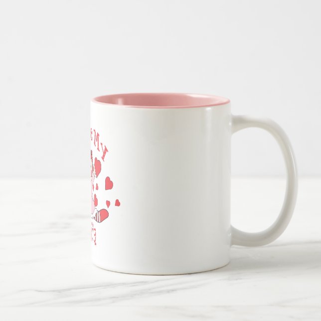 I love My YaYa Rag Doll & Hearts Two-Tone Coffee Mug (Right)
