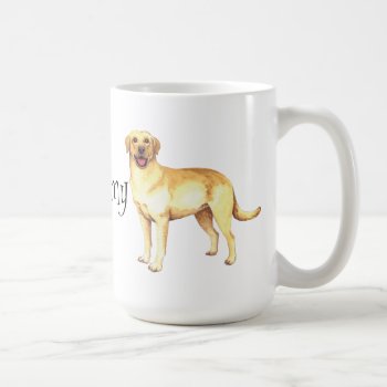 I Love My Yellow Lab Coffee Mug by DogsInk at Zazzle