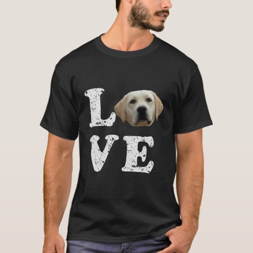 I Love My Yellow Lab Labrador Retriever Dog T_Shirt