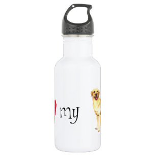 I Love my Yellow Lab Stainless Steel Water Bottle