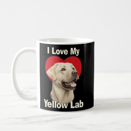 I Love My Yellow Lab Yellow Labrador Retriever Pup Coffee Mug