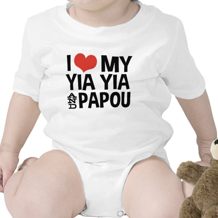 I Love My Yia Yia and Papou Rompers