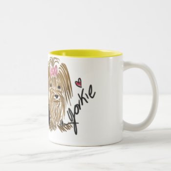 I Love My Yorkie Coffee Mug by dogbreedgiftshop at Zazzle