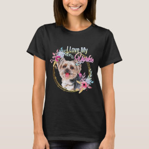 I Love My Yorkie Cute Yorkie Lover T-Shirt