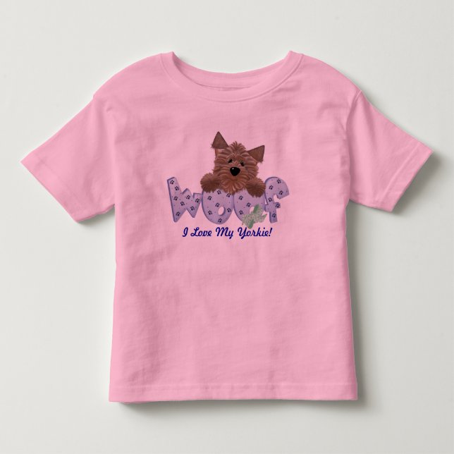 I Love My Yorkie! Toddler T-shirt (Front)