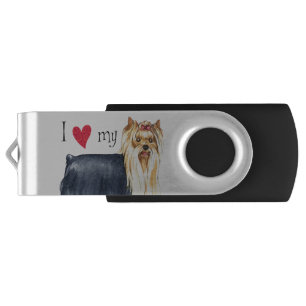 I Love my Yorkie USB Flash Drive