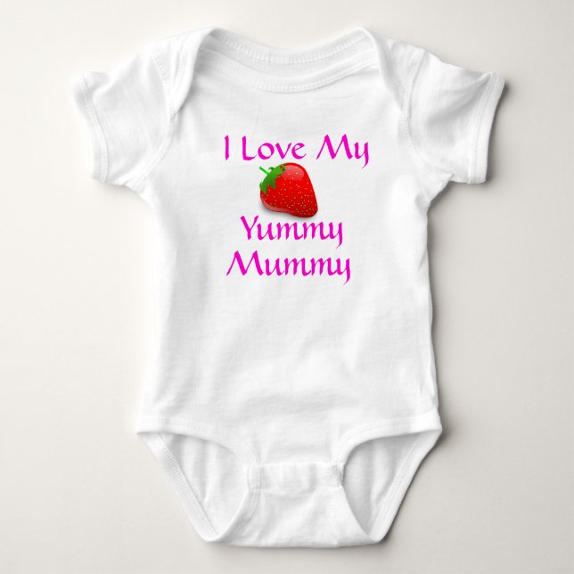 I Love my Yummy Mummy Baby top (Front)