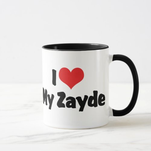 I Love My Zayde Mug