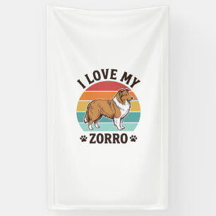 I Love My Zorro Vintage Dog Lover Design_1 Banner