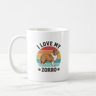 I Love My Zorro Vintage Dog Lover Design_1 Coffee Mug