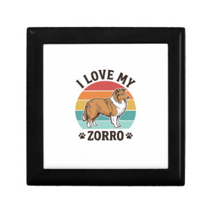 I Love My Zorro Vintage Dog Lover Design_1 Gift Box