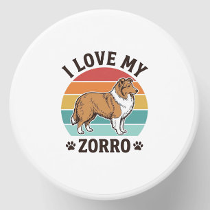 I Love My Zorro Vintage Dog Lover Design_1 Mini Candle Favors